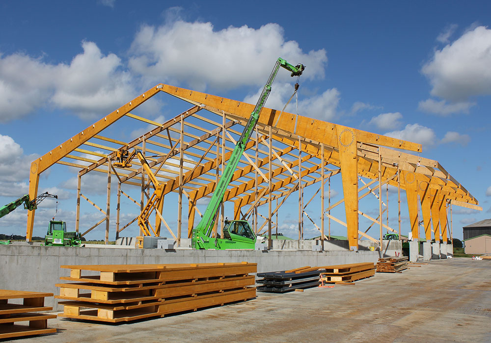 Bâtiment bois séchoir et stockage bâtiment bois type séchoir et stockage